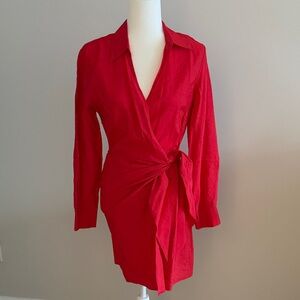 Red Wrap Dress